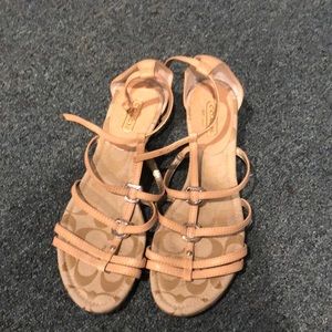 Small wedges sandals coach